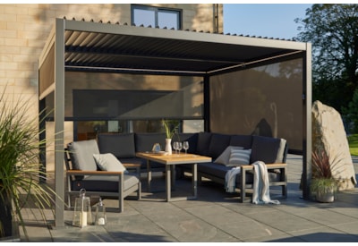 Royce Cube Gazebo Pull Down Screen 4m Royce Cube Gazebo Pull Down Screen 4m