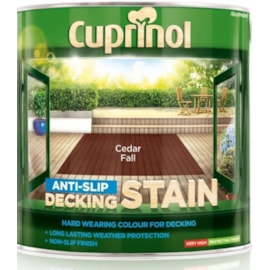 Cuprinol Anti-slip Decking Stain Cedar Fall 2.5ltr (5092618)