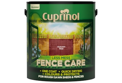 Cuprinol Less Mess Fence Care Autumn Red 6ltr (5194068)