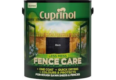 Cuprinol Less Mess Fence Care Black 6ltr (5194069)