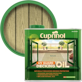 Cuprinol Uv Guard Decking Oil Natural 2.5ltr (5122410)