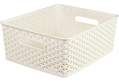 Curver Rattan Basket White 03611 13lt Curver Rattan Basket White 03611 13lt