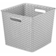 Curver My Style Sq Basket Grey 25lt Curver My Style Sq Basket Grey 25lt