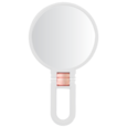 Mirror Hand Held 10X Magnification White Mirror Hand Held 10X Magnification White