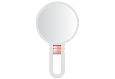 Mirror Hand Held 10X Magnification White Mirror Hand Held 10X Magnification White