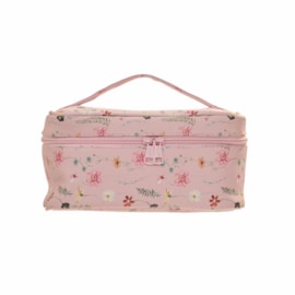 Upper Canada Painted Floral Pink Train Case 13x12x14cm (D3011FP)