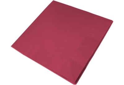 Lunch Napkins 2ply 33cm Burgundy 100s (D32P-BY)