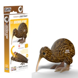 Eugy Brown Kiwi 3D Craft Set