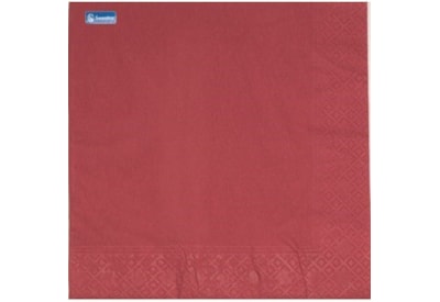 Swantex 3ply Burgundy Napkins 100s 40cm Swantex 3ply Burgundy Napkins 100s 40cm