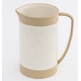 Sifcon Daisy Embossed Leaf Jug Vase 20x18 Sifcon Daisy Embossed Leaf Jug Vase 20x18