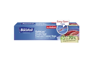 Bacofoil Safeloc Food & Freezer Bags Medium Bacofoil Safeloc Food & Freezer Bags Medium