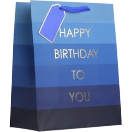 Birthday Blue Large Gift Bag (DBV-176-L)