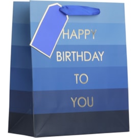 Birthday Blue Medium Gift Bag (DBV-176-M)