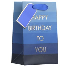 Birthday Blue Small Gift Bag (DBV-176-S)