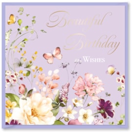 Fleur Beautiful Birthday Card (DBV-203-SC358)