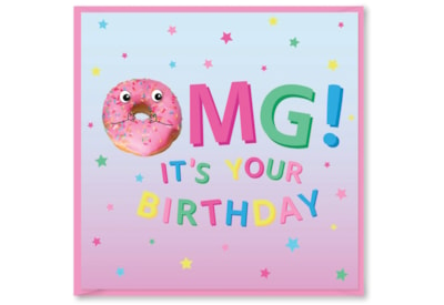 Doughnut Party Omg It's Your Birthday Card (DBV-211-SC354)