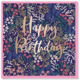 Spring Flora Happy Birthday Card (DBV-216-SC434)