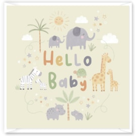 Baby Jungle Hello Baby Card (DBV-220-SC349)