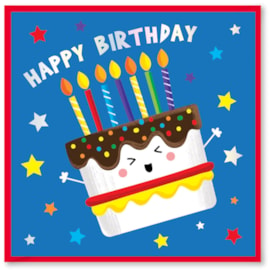Party Time Blue Happy Birthday Card (DBV-225-SC401)
