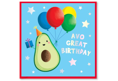 Party Time Blue Avo Great Birthday Card (DBV-225-SC404)
