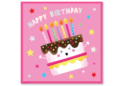 Party Time Pink Happy Birthday Card (DBV-226-SC405)