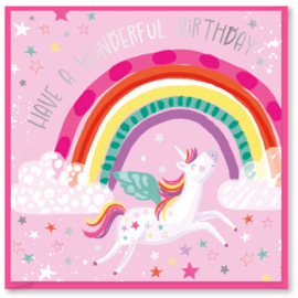 Rainbow Wishes Wonderful Birthday Card (DBV-229-SC419)