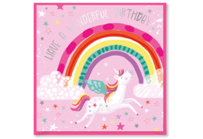 Rainbow Wishes Wonderful Birthday Card (DBV-229-SC419)