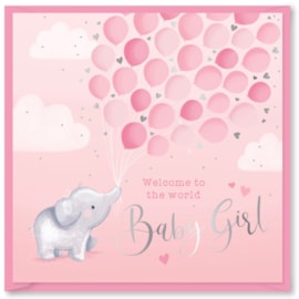 Baby Rose Baby Girl Card (DBV-231-SC343)