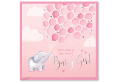 Baby Rose Baby Girl Card (DBV-231-SC343)