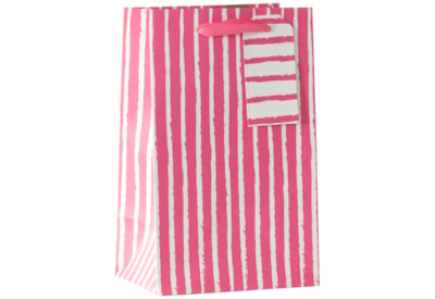 Pink Stripe Small Gift Bag Pink Stripe Small Gift Bag