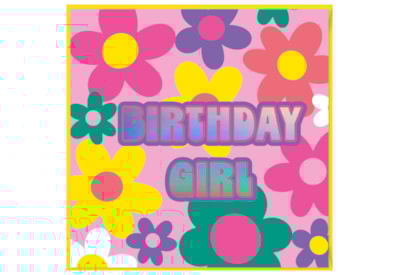 Flower Power Birthday Card Flower Power Birthday Card