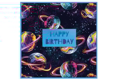 Planet Football Happy Birthday Card Planet Football Happy Birthday Card
