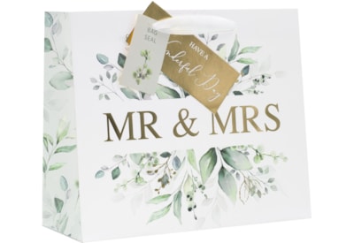 Design By Violet Mr & Mrs Shopper Gift Bag Medium Design By Violet Mr & Mrs Shopper Gift Bag Medium