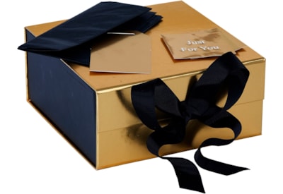 Violet Gold Foil Gift Box Small (DBV-GLD-SLB)