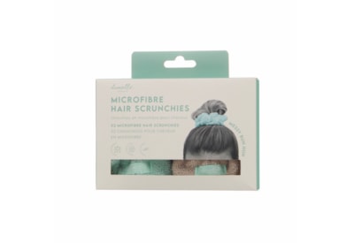 Upper Canada Microfibre Hair Scrunchie Grey & Mint (DC0105AST)