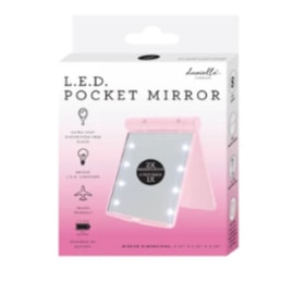 Danielle Creations Led Pocket Mirror Blush Pink Danielle Creations Led Pocket Mirror Blush Pink
