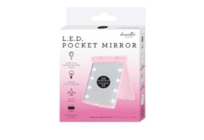 Danielle Creations Led Pocket Mirror Blush Pink