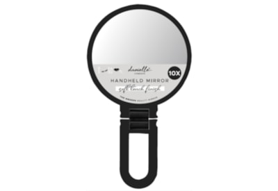 Danielle 1X/10X Soft Touch Handheld Mirror - Black Danielle 1X/10X Soft Touch Handheld Mirror - Black