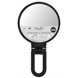 Danielle 1X/10X Soft Touch Handheld Mirror - Black Danielle 1X/10X Soft Touch Handheld Mirror - Black