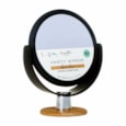 Upper Canada Bamboo Soft Touch Round Vanity Mirror Black 23cm (DC1089CS)