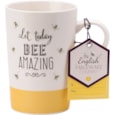 David Mason Design Bee Happy Latte Mug Bee Amazing Yellow (DD0909G01)