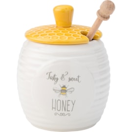 David Mason Design Bee Happy Honey Pot With Stick (DD09AJA01)