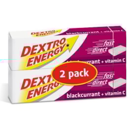 Dextro Energy Blackcurrant Twin Pack 47g Dextro Energy Blackcurrant Twin Pack 47g