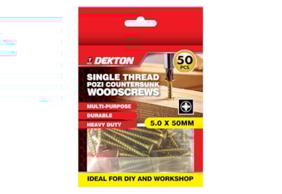 Dekton Single Thread Pozi Countersunk Woodscrews Dekton Single Thread Pozi Countersunk Woodscrews