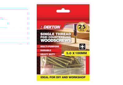 Dekton Single Thread Pozi Countersunk Woodscrews Dekton Single Thread Pozi Countersunk Woodscrews