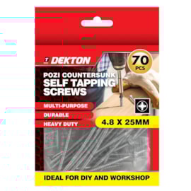 Dekton Pozi Countersunk Self Tapping Screws 4 Dekton Pozi Countersunk Self Tapping Screws 4