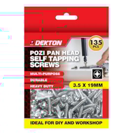 Dekton Pozi Pan Head Self Tapping Screws 3.5