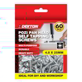 Dekton Pozi Pan Head Self Tapping Screws 4.8