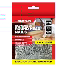 Dekton Round Head Nail 1.6 X 25Mm