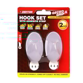 Dekton Geckogrip Hook  Set 2Pc White